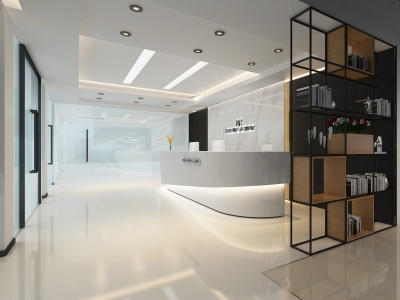 高檔辦公室裝修設(shè)計(jì)前臺